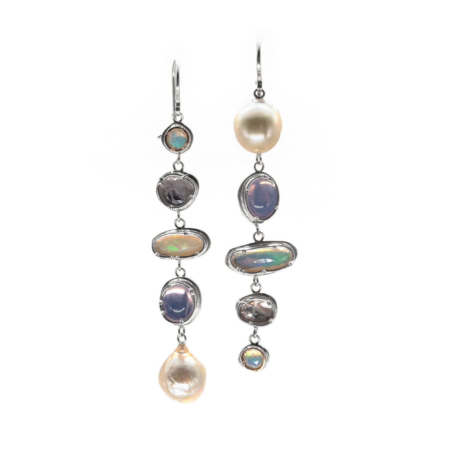 Gemstone Waterfall Earrings