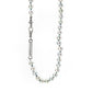 Silver/Blue Akoya Pearl Strand Necklace